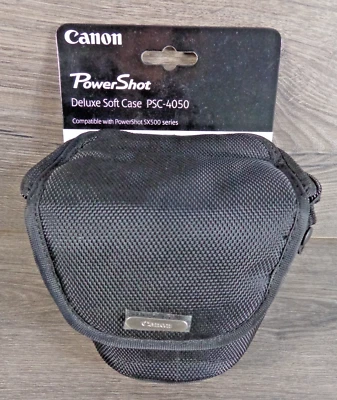 Estuche para cámara Canon PowerShot Deluxe suave PSC-4050 negro para serie SX500 NUEVO Foto 1 de 4