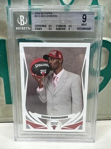 2004 Topps Ben Gordon #223 Rookie Card BGS 9 come nuova Chicago Bulls - Foto 1 di 2