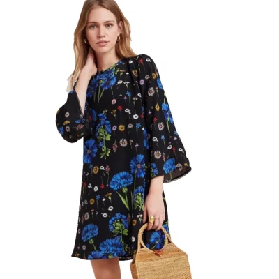 ANTHROPOLOGIE MAEVE Lucinda Tunic Silk Floral Dress Size XLARGE, MSRP $228 NWT - Image 1 of 4