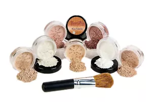 $40 SPECIAL (WARM & BEIGE) Full Size Mineral Makeup Kit Foundation Concealer - Picture 1 of 6