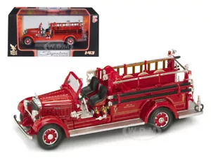 1935 MACK TYPE 75BX FIRE ENGINE RED 1/43 DIECAST MODEL BY ROAD SIGNATURE 43001 - Picture 1 of 1
