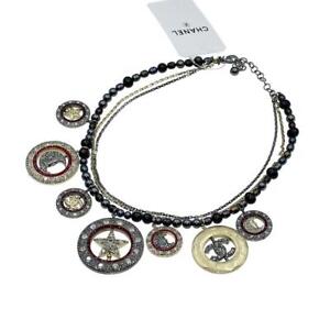 Chanel Cocomark Star Moon Motif Necklace With Tag women necklace