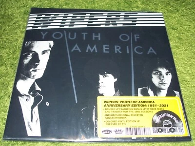 WIPERS -Youth of America 2xLP RSD COLOR VINYL Poison Idea Mudhoney Meat Puppets - Image 1 of 4