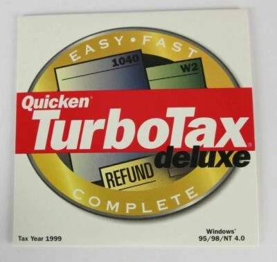 Quicken TurboTax 1999 Deluxe Edition Windows - Image 1 of 2