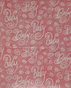 VTG American Greetings 'BABY SHOWER' Gift Wrapping Paper 1 Sheet Sealed - Picture 1 of 3
