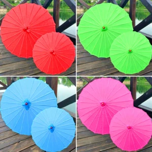 NEW Handmade Oil Paper Umbrella Chinese Traditional Dance Props Parasols Decor - Picture 1 of 34