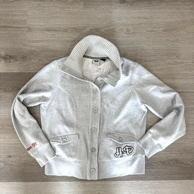 Harley-Davidson серый шаль воротник на пуговицах кардиган свитер куртка женщин 2XL - Изображение 1 из 4