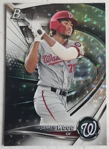 2023 Bowman Platinum Top Prospects James Wood Ice Foil - Washington Nationals RC - Bild 1 von 2