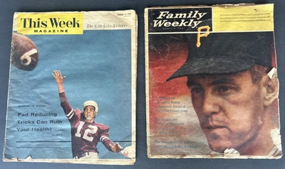 2 Vintage Mags This Week Magazine The Salt Lake Tribune 1956, Family Weekly 1961 - Image 1 of 4