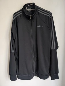 Adidas Trainingsjacke schwarz Langarm Reißverschluss Trichterkragen Gr. 44/46 (T26) - Bild 1 von 7