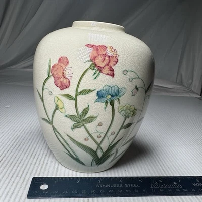 Jarrón Andrea By Sadek, flores multicolores de colección, urna bulbosa, "Fleurs-de-Chantil" Foto 1 de 4