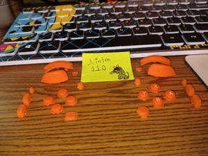Nintendo Switch Orange Joy-Con Buttons (ONLY For 2017 Original Switch) - Picture 1 of 8