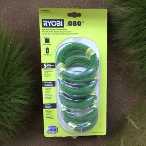 RYOBI .080" Pre-cut Trimmer Line 5 Rapid Loading Refills Heavy Duty AC0580PCL - Picture 1 of 3