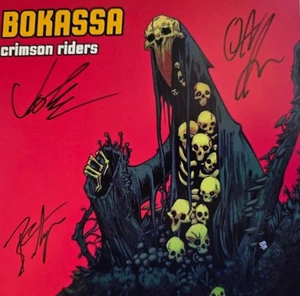 Bokassa Crimson Riders Signed LP Album Vinyl Record Collectable Music Art - Picture 1 of 13