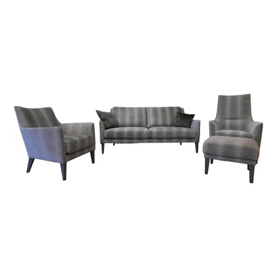 Bielefelder Werkstätten Sofagarnitur Coco Bezug Jab 9 2241 091 Graubeige Füße  - Bild 1 von 4