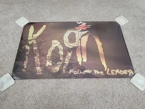1998 KORN Follow the Leader lp Poster New Metal Funky #6183 Vtg Rock band artist - Picture 1 of 20