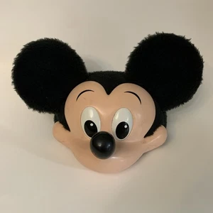 VTG 3D Mickey Mouse Hat Disney Snapback Cap Furry Ears Adult USA 90s - Picture 1 of 9