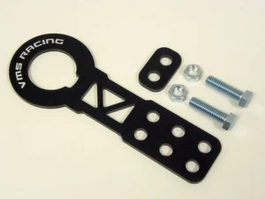 KIT DELANTERO T6061 BILLET CNC ALUMINIO DURO ANODIZADO REMOLQUE GANCHO PARA HONDA ACURA NEGRO - Imagen 1 de 1