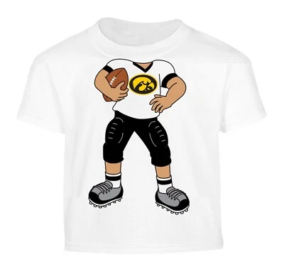 Iowa Hawkeyes Heads Up Football Cheer Basketball Baby/Toddler T-Shirt - Image 1 of 4