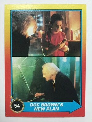 Topps Back To The Future Part II 2 Trading Card 54 Doc Brown’s New Plan - Image 1 of 2