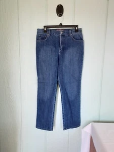 Gloria Vanderbilt Amanda #169 Women's Jeans Stretch Sz 12P Preowned Blue Denim - Picture 1 of 13