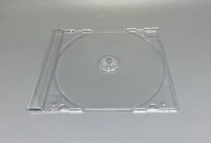 50 PCS NEW STANDARD CD CLEAR TRAY WITH CDA, REINFORCED HUB, KC02PK-R-HUB-CDA - Picture 1 of 5
