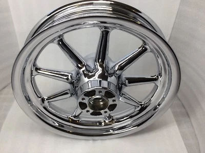 Harley 2000 -08 Переднее колесо Touring 1" ось хром Road Glide Road King ПРЯМО - Изображение 1 из 4