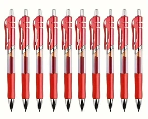 Quality Choice 0.5mm Gel Pens 10 Pack / Red - Picture 1 of 1