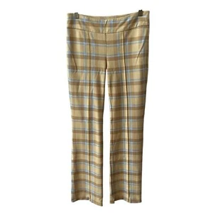 PANTALONES J MCLAUGHLIN RYLIE S CUADROS VENTANA CUADROS TIRAR EN BOLSILLOS TRASEROS - Imagen 1 de 10