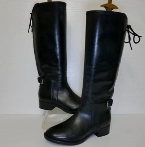 GEOX D FELICITY B BLACK LEATHER LACE STYLE KNEE HIGH BOOTS UK 3,5 EU36,5 UVP180€ - Bild 1 von 16