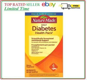 Nature Made Daily Diabetic Health Pack - 60 Packets - 60 Day Supply - Picture 1 of 3