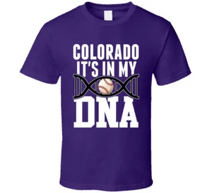 Camiseta de fanático del béisbol It's In My Dna Colorado - Imagen 1 de 2