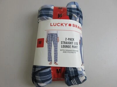 Lucky Brand Women's 2-Pack Lounge Pants Size M - Blue Plaid (NWT) - Image 1 of 4