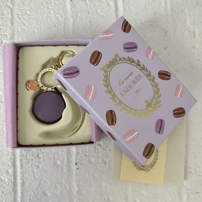 Nuevo en caja Auténtico Laduree Paris Llavero Anillo Macaron Bolso Dije Foto 1 de 3