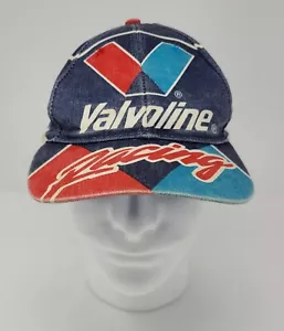 Vintage Snapback Valvoline Racing Hat Cap Blue Red White - Picture 1 of 11