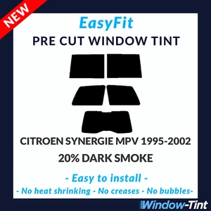 Fácil de Colocar Estática Precortado Tinte para Citroën Synergie MPV 95-02 - 20% - Imagen 1 de 3