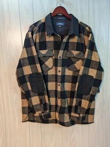 Roark Nordsman Dark Khaki Mens Plaid Flannel Button Up Shirt Size 2XL NWT RW6081 - Picture 1 of 7