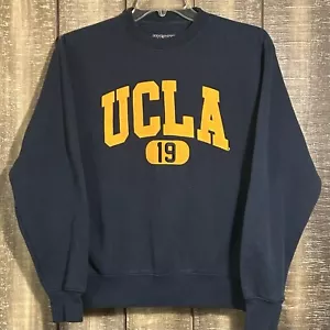 UCLA Bruins Vintage Sweatshirt Gold Felt Letters Jansport Navy Blue Sz Small - Picture 1 of 10