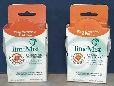 TimeMist Acapulco Splash Fragancia Taza Recarga con Batería Paquete de 2 Foto 1 de 3