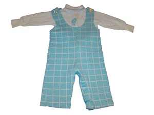 Vintage Healthtex Stantogs Toddler Boys 18 Months One Piece Romper & Shirt Duck - Picture 1 of 8