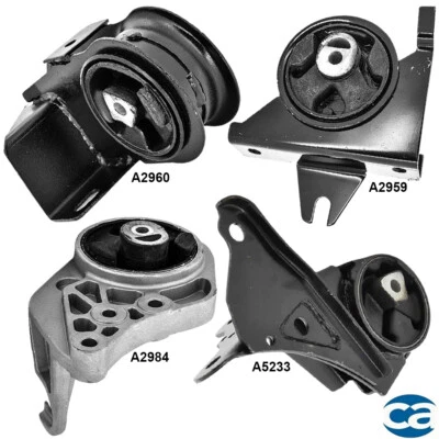 Juego de 4 soportes de motor y transmisión para Dodge Caravan 96-00 3,3 L Foto 1 de 4
