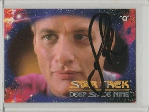 Tarjeta firmada original de Star Trek Deep Space Nine John de Lancie #16 1993 Skybox - Imagen 1 de 2