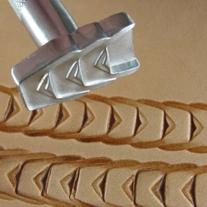 Craftplus de acero inoxidable - sello de borde de triple grapa (herramienta de estampado de cuero) - Imagen 1 de 7