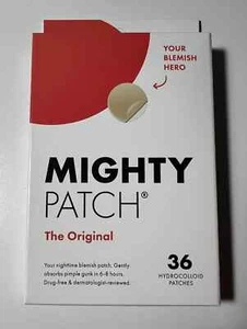 Mighty Patch Hydrocolloid Acne Absorbing Spot Pimple Patches 36 Count Original - Picture 1 of 1