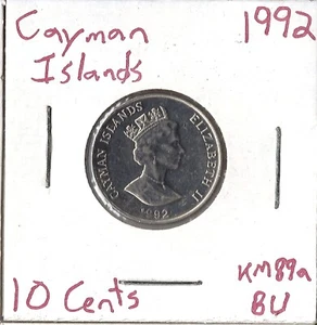Moneda Islas Caimán 10 centavos 1992 KM89a - Imagen 1 de 1