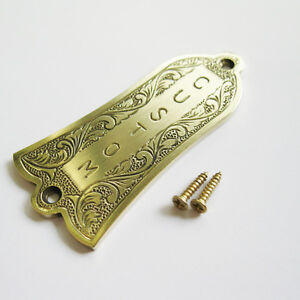 Hand engraving handmade brass truss rod cover fits most Gibson Les Paul SG 