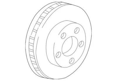 Genuine GM 2004-2008 Cadillac Bonneville CTS STS Front Brake Disc Rotor 19303811 - Image 1 of 2