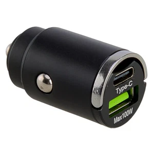 100W USB Typ-C QC3.0 Auto Telefon Ladegerät Schnell-Ladegerät Car Charger - Zdjęcie 1 z 4