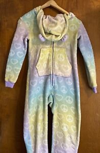 Bear Hooded One Piece Pajamas - More Than Magic - Size L (10/12) Tear Pictured