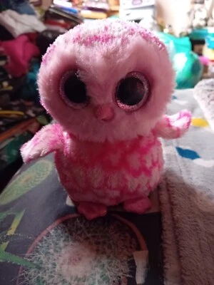 Ty Beanie Boos Pinkie The Owl, Small Plush Soft Toy - Image 1 of 4